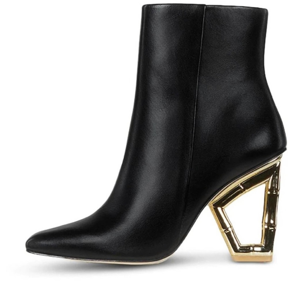 Cult Gaia Valeska Leather ankle booties